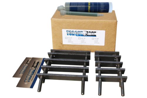 The TL-10 Torque Lock Staple Kit. Used for repairing up to 10 feet of structural cracking in concrete, gunite or solid cement structures. For pools, fountains, sea walls, foundations and more.