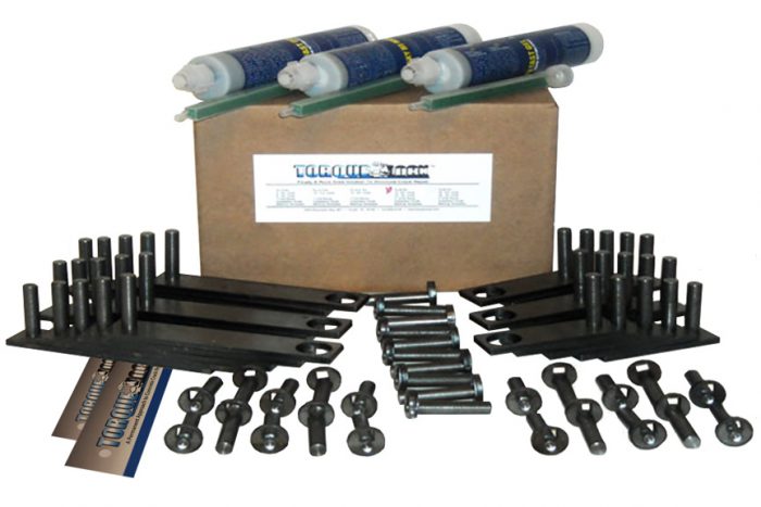 The TL-30 Torque Lock Staple Kit. Used for repairing up to 30 feet of structural cracking in concrete, gunite or solid cement structures. For pools, fountains, sea walls, foundations and more.
